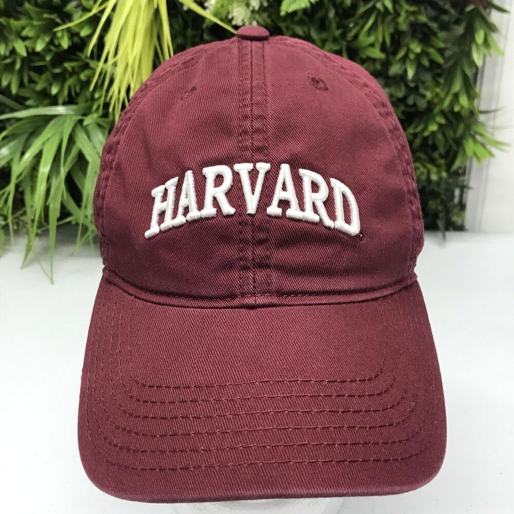 Harvard Legacy Hat Cap Strap Back Mens One Size Red Embroidered College